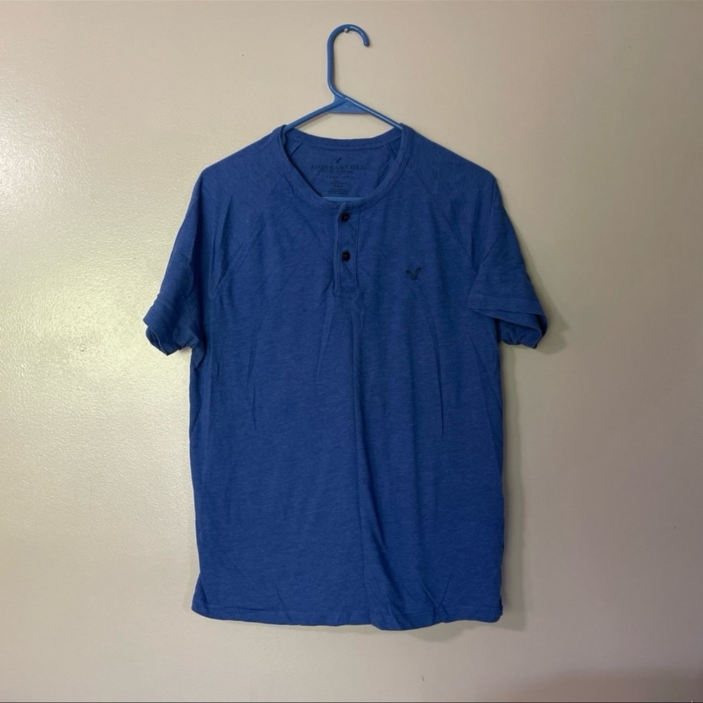 Sold: Men's Blue Henley Shirt American Eagle